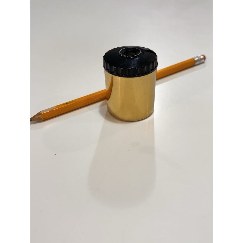 Vintage Pat Products Ketcham & McDougall Brass Pencil Sharpener Made in USA